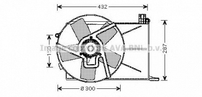 AVA QUALITY COOLING ol7510 -  Вентилятор, охлаждение двигателя